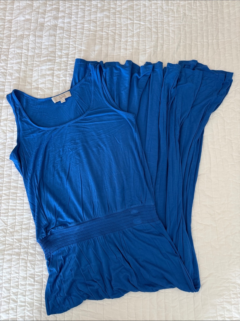 LOFT Royal Blue Maxi Dress